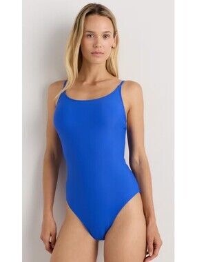NWT Quince vibrant blue Italian Cami one piece size Large UPF 50 Size Large